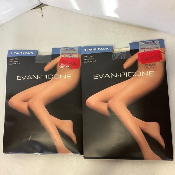 New Vintage Lot of 19 Evan-Picone Aafes Various Brands Colors Sizes Pantyhose - Picture 9 of 16